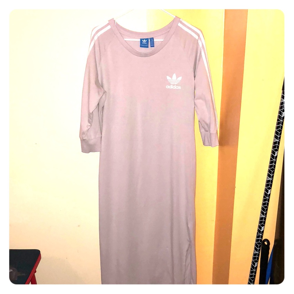 Light Lavender Adidas Midi dress